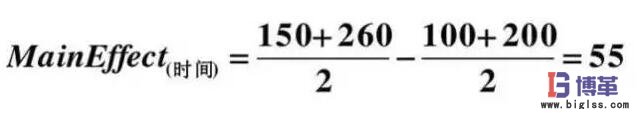 DOE實驗設計因子的主效應 DOE實驗設計因子的主效應