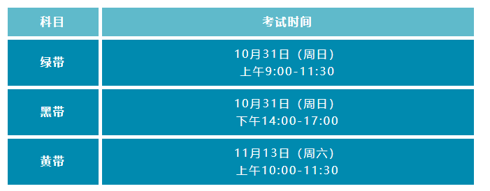 2021年中質協六西格瑪考試時間 2021年中質協六西格瑪考試時間